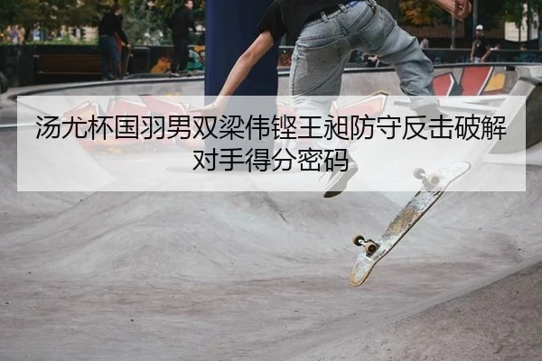 汤尤杯国羽男双梁伟铿王昶防守反击破解对手得分密码